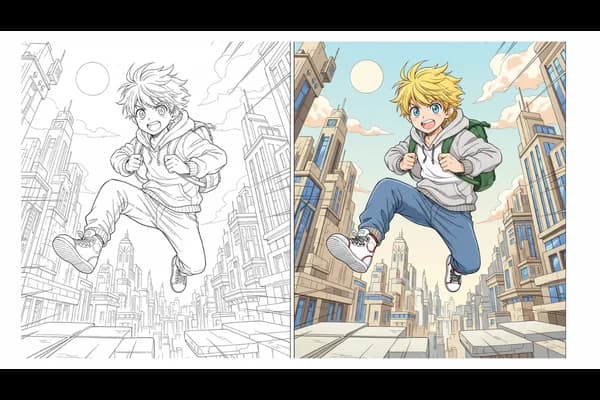 Coloring line art