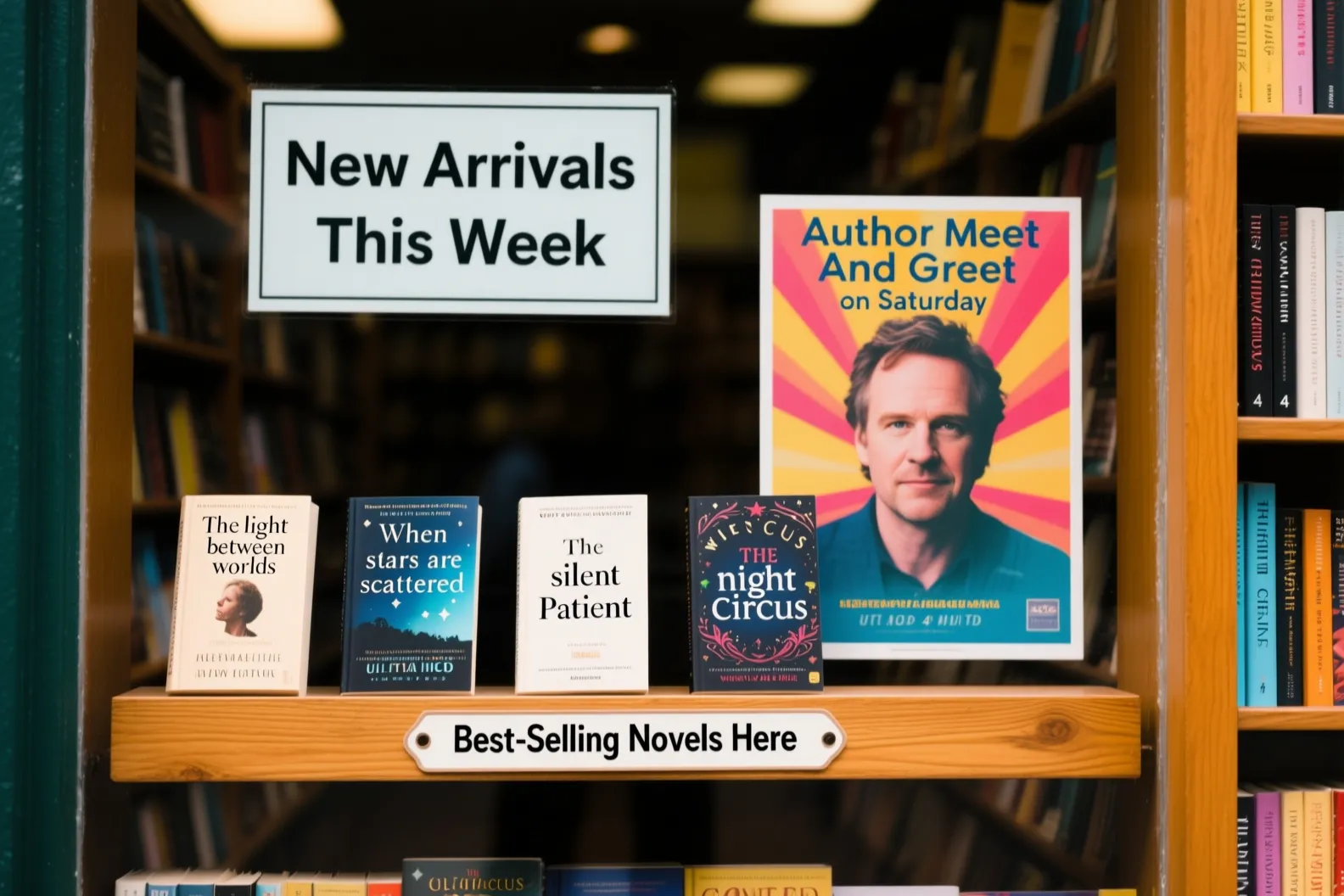 bookshop and book cover